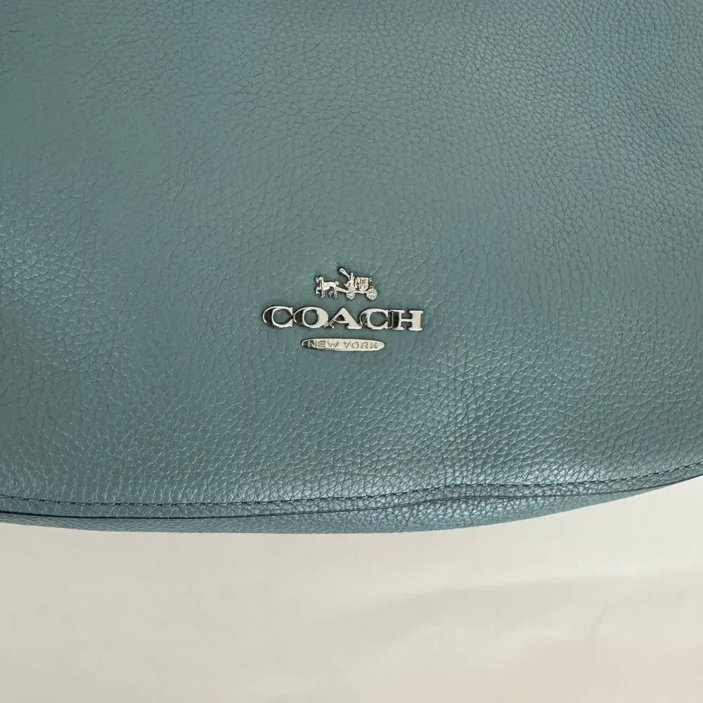 Coach Chelsea Crossbody Shoulder Bag Leather Marine Light Blue 56819 NWT - Picture 7 of 15